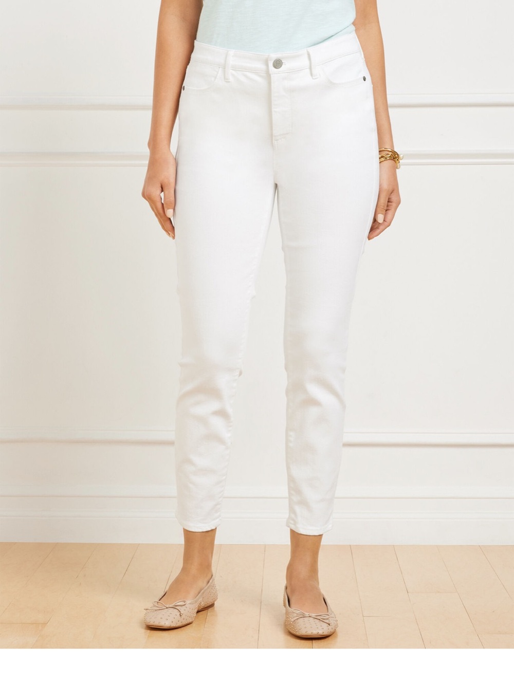 Talbots White Cropped jeggings